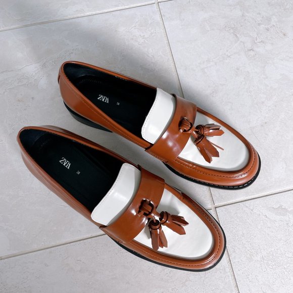 BRAND NEW ZARA SIZE 38 LOAFER, MIUMIU STYLE - Picture 3 of 7